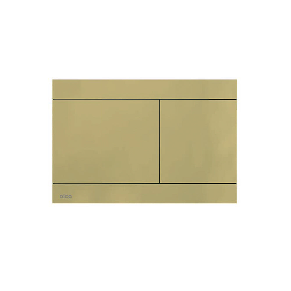 Alcaplast Thin Dual Brushed Brass Square Flush Plate