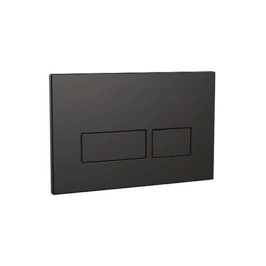 Tori Dual Matt Black Square Flush Plate