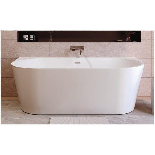 Amari Back to Wall Freestanding Contemporary Bath