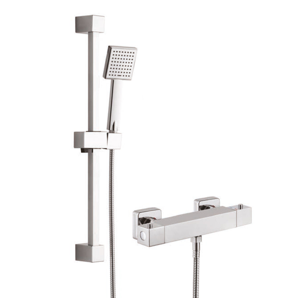 Stylo Exposed Thermostatic Valve & Slide Rail Kit